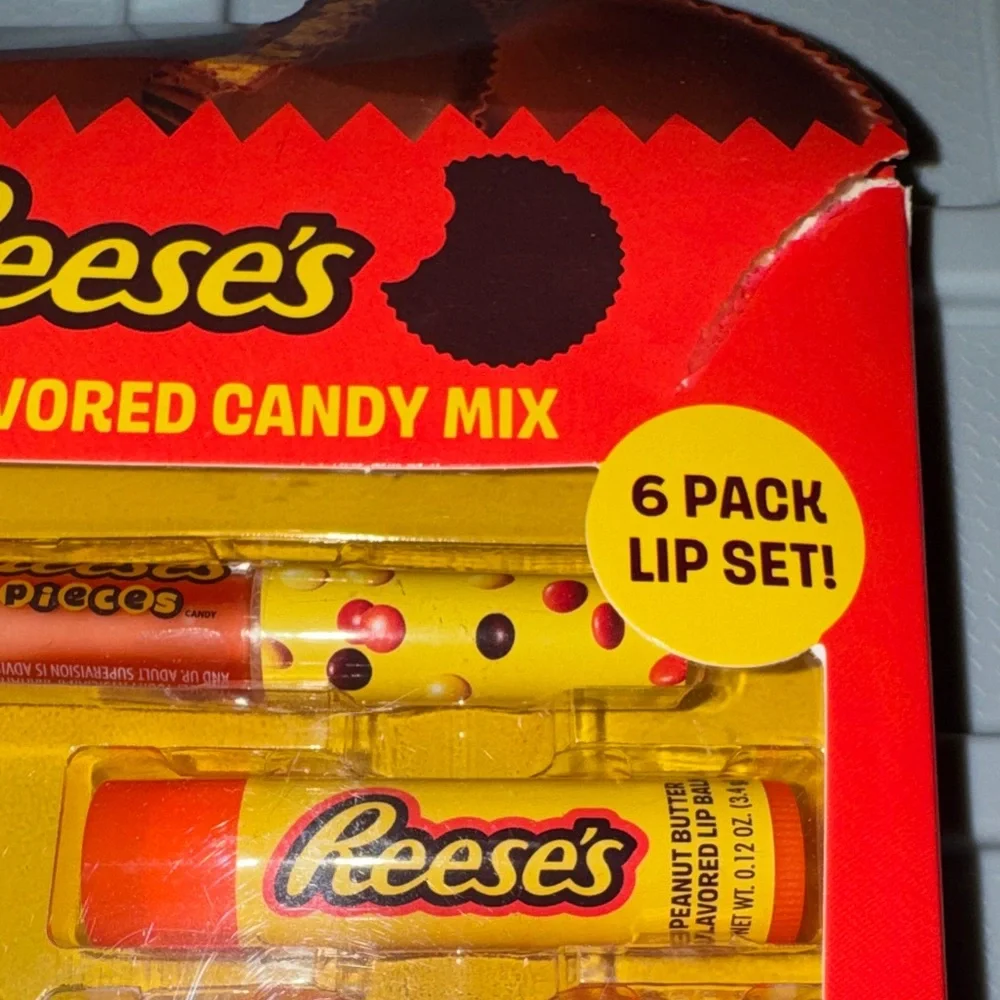Reese’s Flavored Candy Lip Balm & Gloss 6 Piece Gift Set NIB